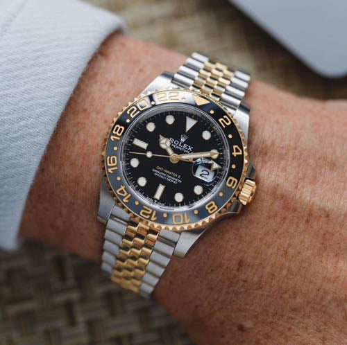 Rol-Ex Gmt Two Tone Gold Silver