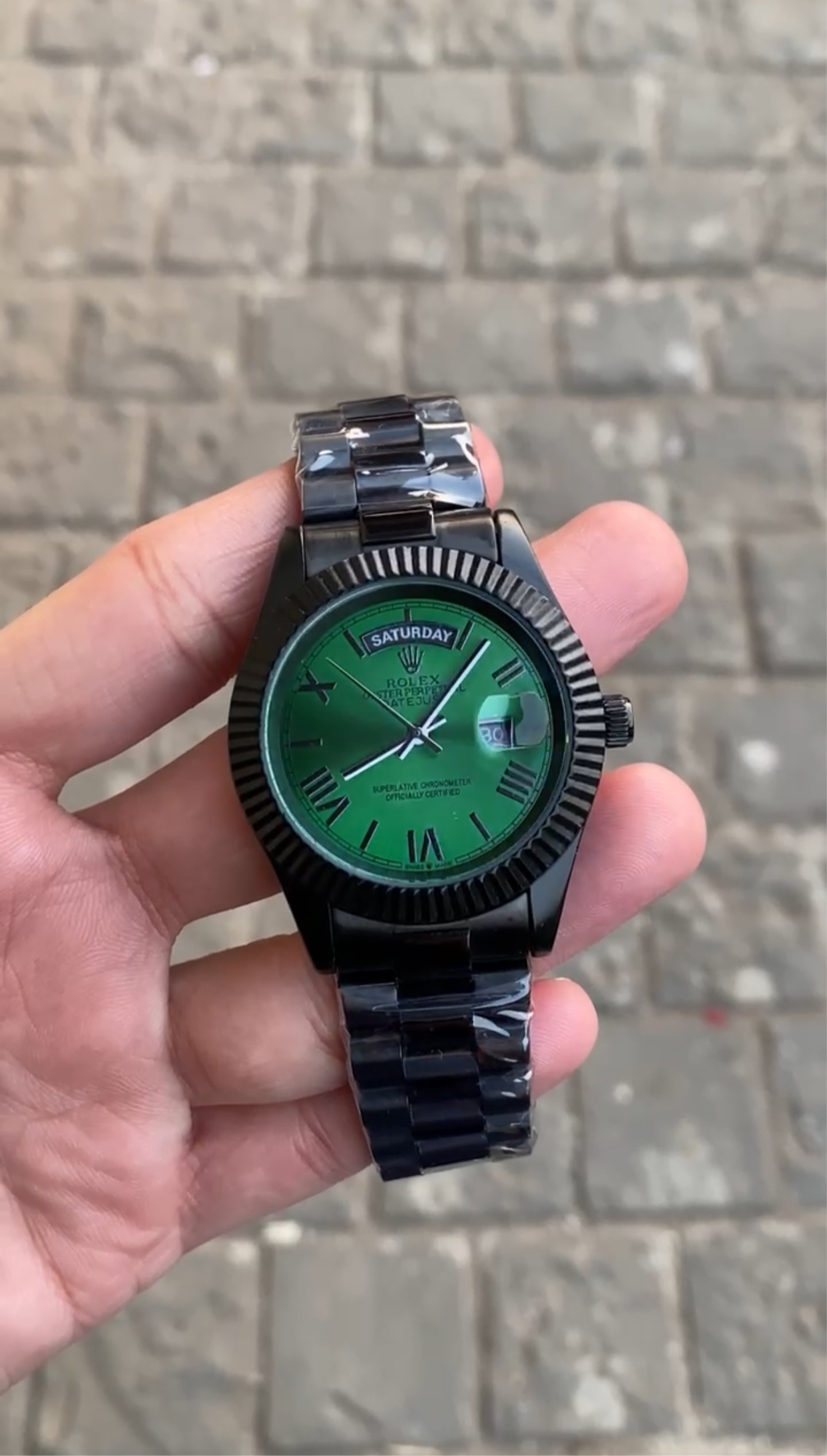 Rol-Ex Black Green DayDate