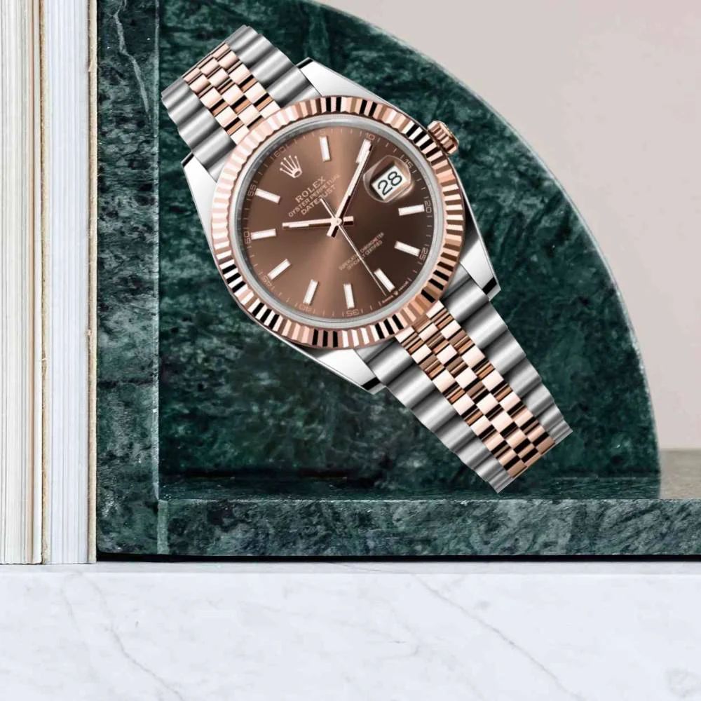 Rol-ex rose gold 7820